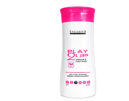 STRAIGHT&CURLY FLUID PLAY 2 UP  250ML. EXCLUSIVE PROFESIONAL